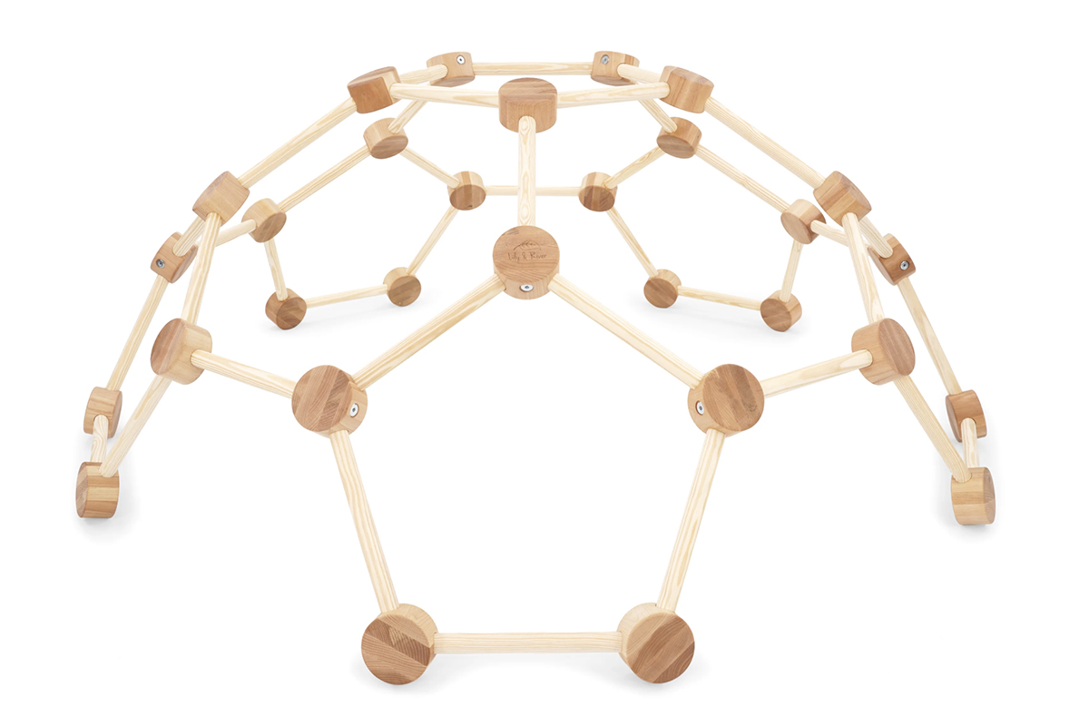 Lily & River’s Little Dome is the ultimate indoor wooden climber for kids aged 2-6 years. Handcrafted with premium material and is the smart home playground.